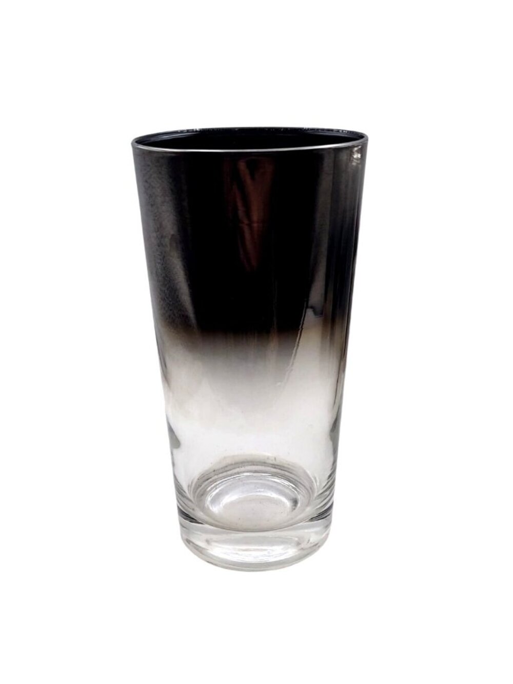 Vintage MCM Silver Mercury Fade Highball Tom Collins Tumblers Ombre Set Of 6 - Picture 5 of 6
